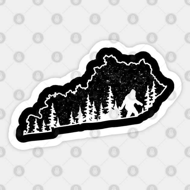 Kentucky Bigfoot Gift Sticker by Tesszero
